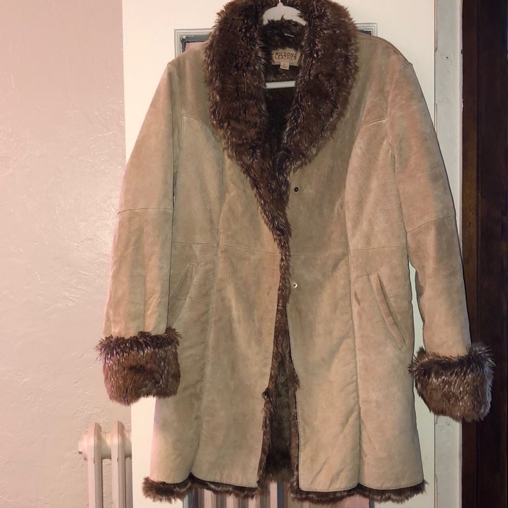 Boho suede penny lane coat